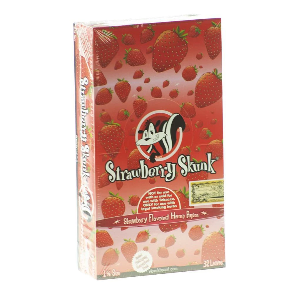 Skunk Brand Strawberry 1 1/4 Flavored Rolling Papers Accessories 3 Skunk Brand Strawberry 1 1/4 Flavored Rolling Papers Accessories