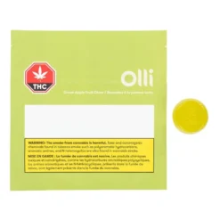 Olli Brands Edibles & Drinks Sour Green Apple Fruit Chew