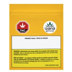 Wana Sativa Strains Orchard Peach Sour Gummies