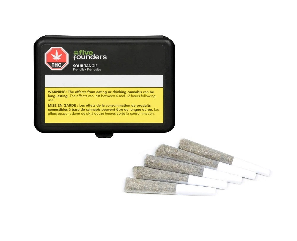 Five Founders Sour Tangie PR 5 X 0.5 G Pre-Rolls 4 Five Founders Sour Tangie PR 5 X 0.5 G Pre-Rolls