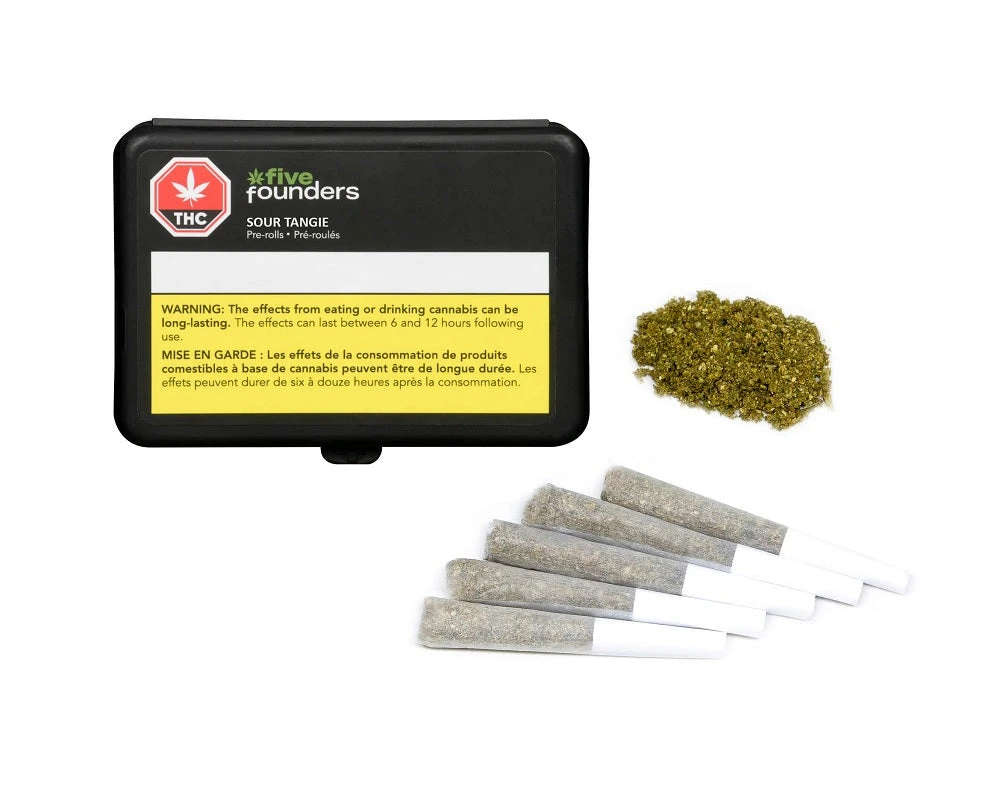 Five Founders Sour Tangie PR 5 X 0.5 G Pre-Rolls 3 Five Founders Sour Tangie PR 5 X 0.5 G Pre-Rolls