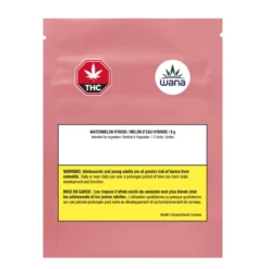 Wana Watermelon Sour Soft Chews 2 Pc Hybrid Strains