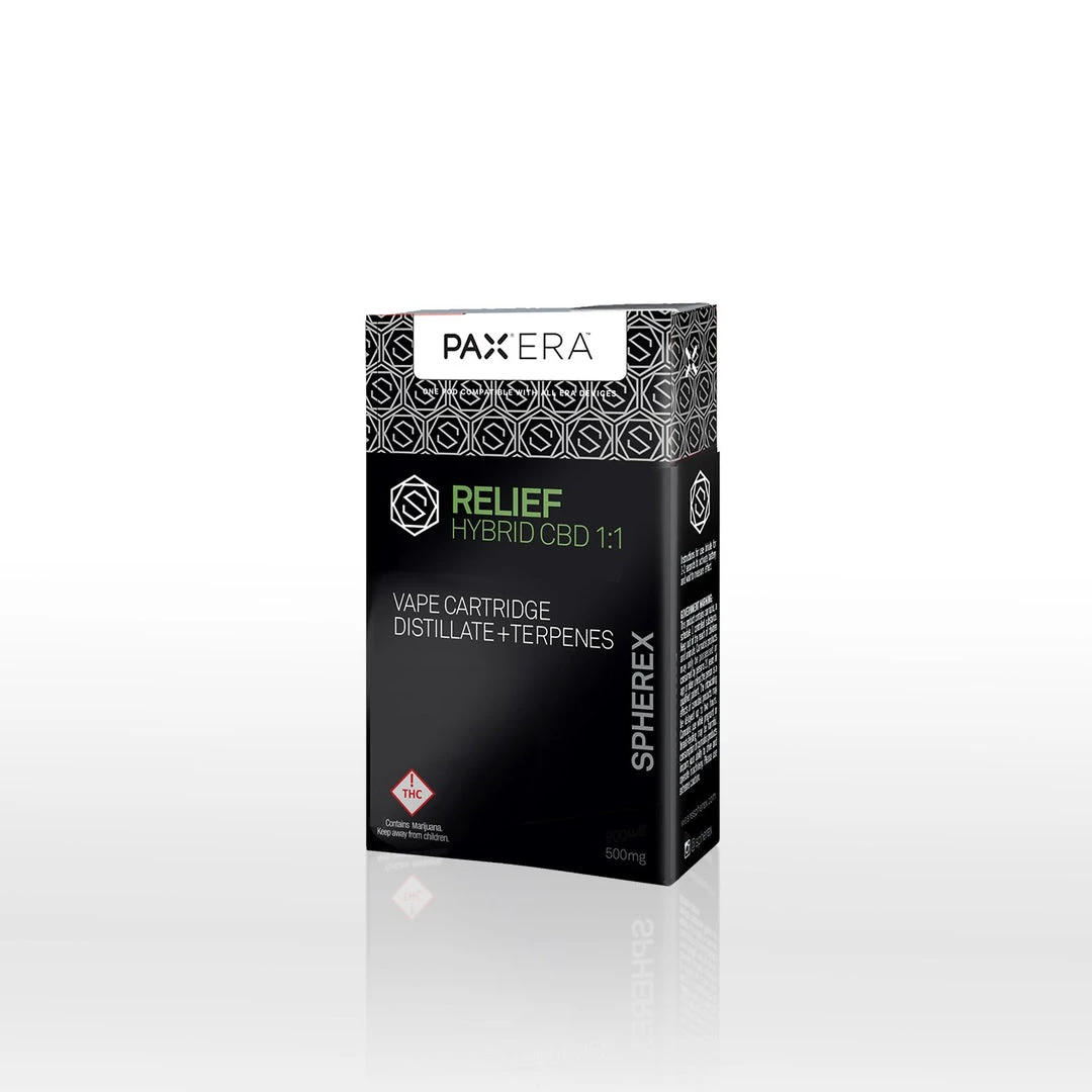 Spherex Relief 1:1 CBD- Hybrid Pax Era Extract Pod 6 Spherex Relief 1:1 CBD- Hybrid Pax Era Extract Pod