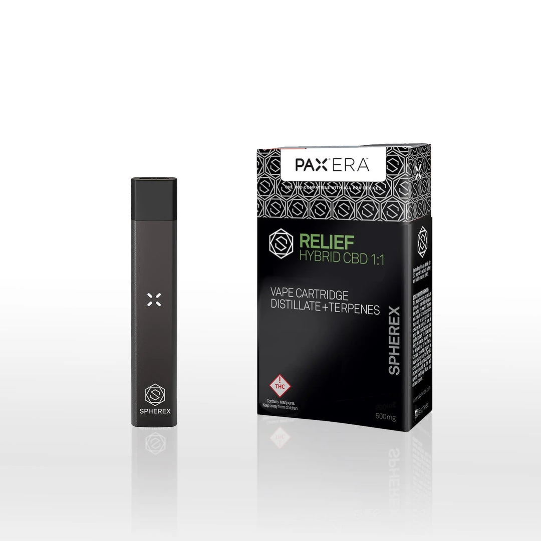 Spherex Relief 1:1 CBD- Hybrid Pax Era Extract Pod 5 Spherex Relief 1:1 CBD- Hybrid Pax Era Extract Pod