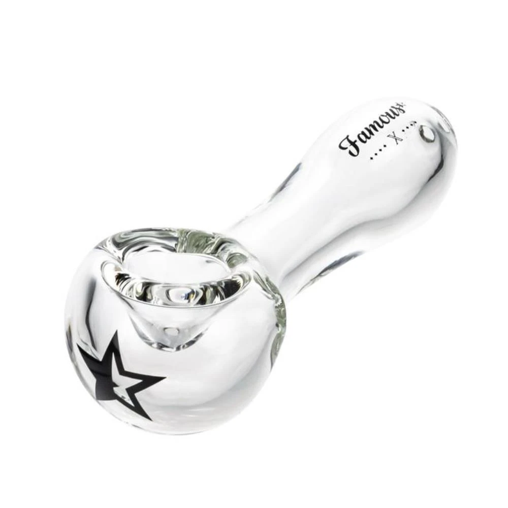 Famous X Spoon Pipe - Clear Accessories 3 Famous X Spoon Pipe - Clear Accessories