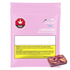 Legend Cannabis Strawberry Layered Cake (10mg) Hybrid Strains