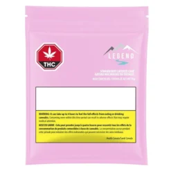 Legend Cannabis Strawberry Layered Cake (10mg) Hybrid Strains