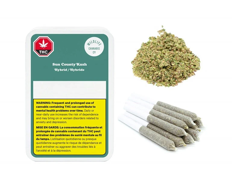 Wildlife Sun County Kush PR 10 X 0.3 G Pre-Rolls 4 Wildlife Sun County Kush PR 10 X 0.3 G Pre-Rolls