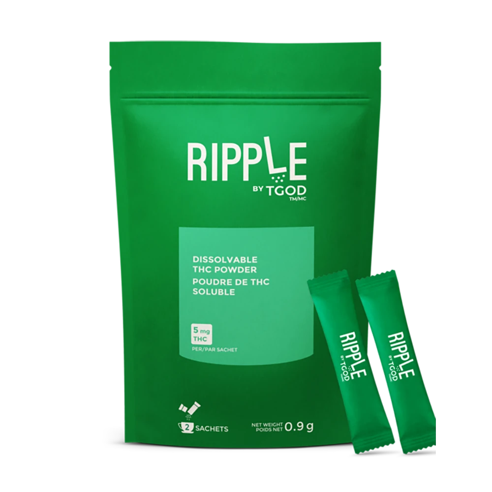 TGOD Ripple 2 Dissolvable THC Powder 2 Pack Hybrid Strains 3 TGOD Ripple 2 Dissolvable THC Powder 2 Pack Hybrid Strains