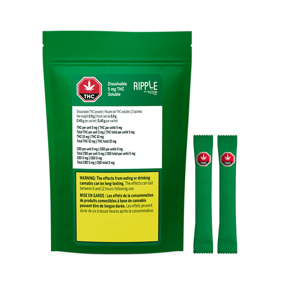 TGOD Ripple 2 Dissolvable THC Powder 2 Pack Hybrid Strains 5 TGOD Ripple 2 Dissolvable THC Powder 2 Pack Hybrid Strains