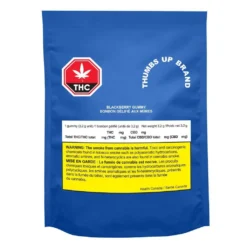 Thumbs Up Brand Hybrid Strains THC Blackberry Soft Chew