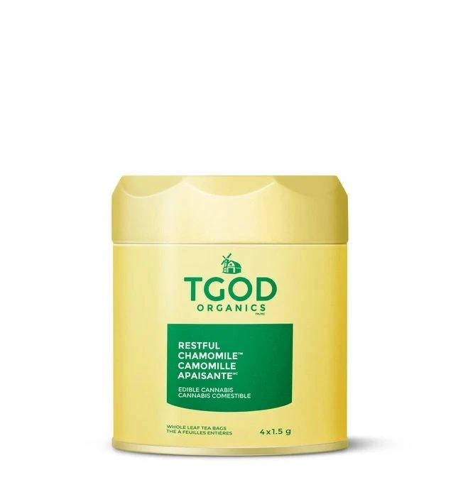 Hybrid Strains The Green Organic Dutchman Restful Chamomile Tea (20mg CBD/10mg THC) Tea Bags (4pk) 4 Hybrid Strains The Green Organic Dutchman Restful Chamomile Tea (20mg CBD/10mg THC) Tea Bags (4pk)