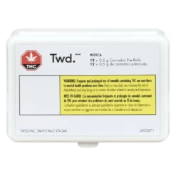 Twd Indica PR 12 X 0.5 G Pre-Rolls