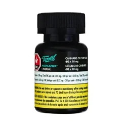 Tweed Highlands Afghan Kush Soft Gels 10 Mg