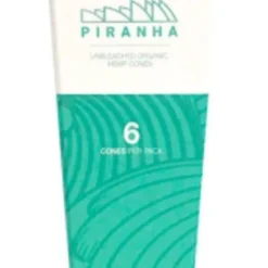 Piranha Unbleached Organic Hemp Cones 1 1/4 Papers & Wraps