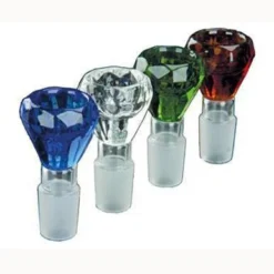 Valiant Diamond 6 Sides Slim - Male 14mm - Transparent Black Bowl