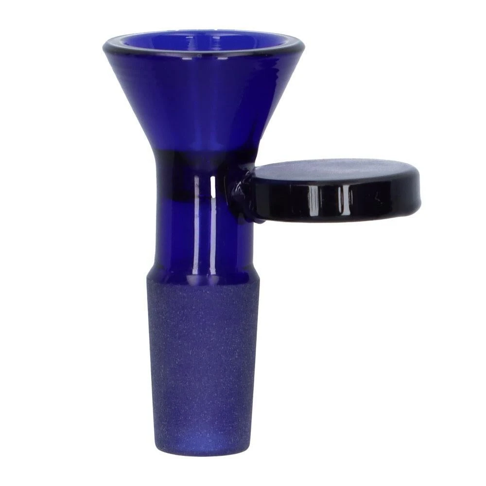 Accessories Valiant Glass Bowl - W/Handle - Male 14mm - Blue 3 Accessories Valiant Glass Bowl - W/Handle - Male 14mm - Blue