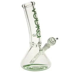 Accessories Vodka Glass 12" Bent Neck Water Pipe W/ Downstem & Bowl [9mm] - Green Bong