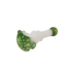 META Cannabis Co. Wonderland Glass Pipe - White/Green Accessories